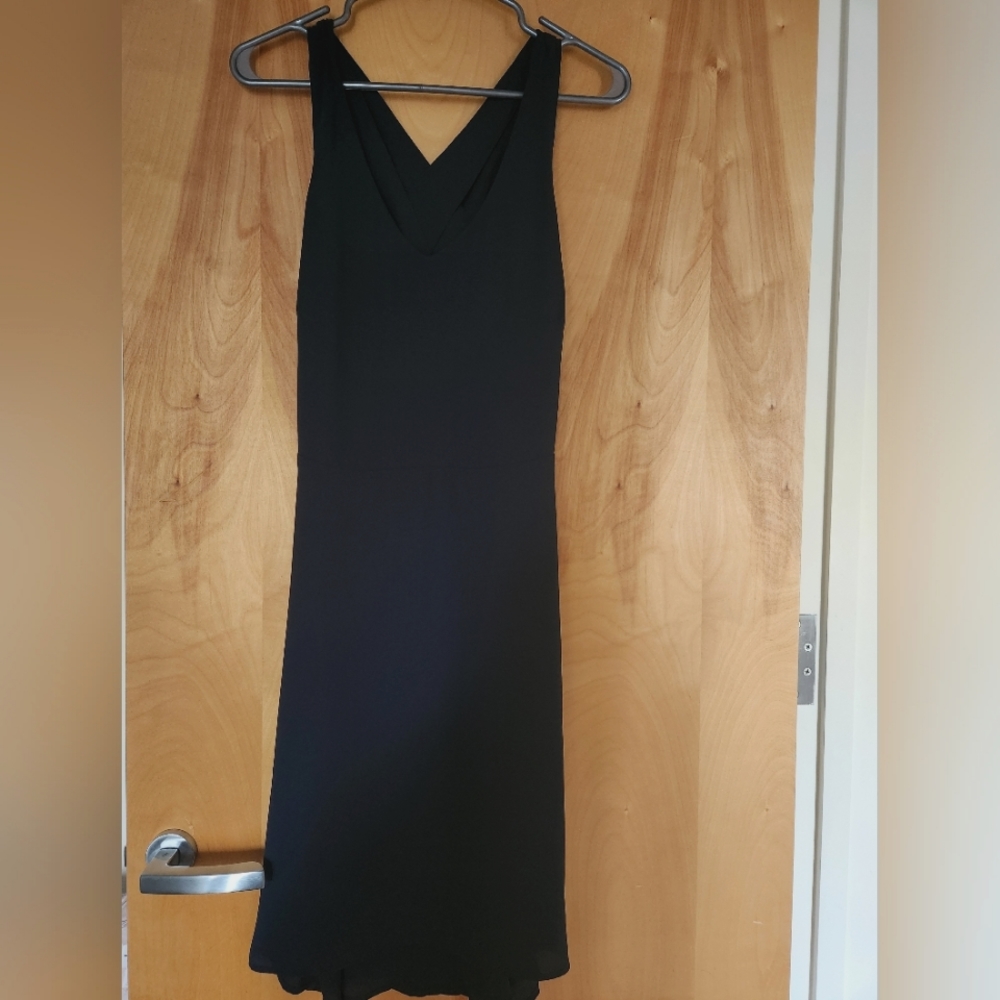 New! Never Worn. SELECTED Femme navy blue dress with criss cross back detail.